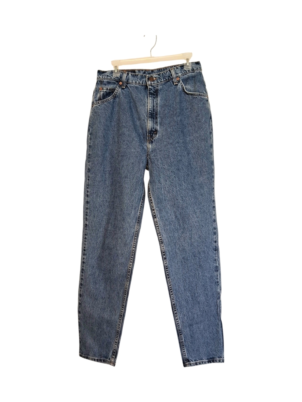 VTG Levi's 921 Orange Tab Tapered High Rise Mom Jeans Cotton Sz 16 Long Tall